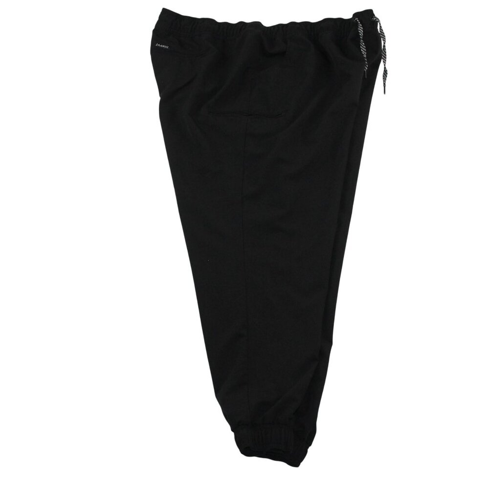Jaanu Womens 3XL 5 Pocket Jogger Scrub Pants Black Elastic Drawstring Medical - Picture 4 of 15